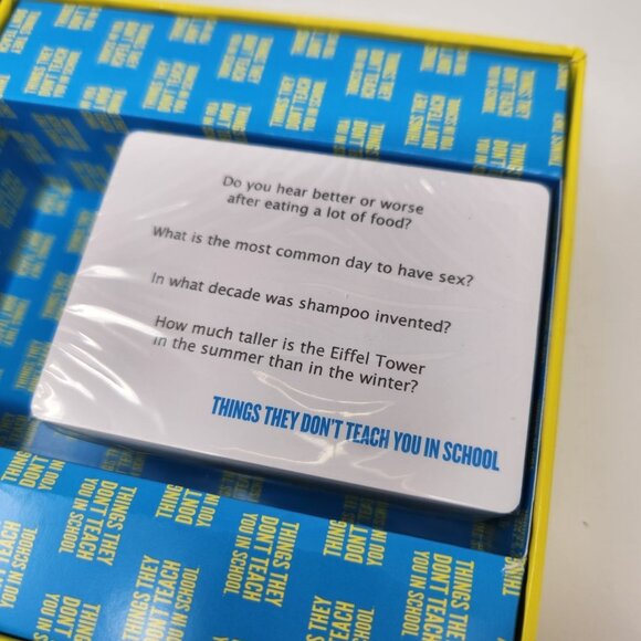 Things They Don't Teach You in School Party Trivia Game Facts By Hygge Games - Picture 3 of 7
